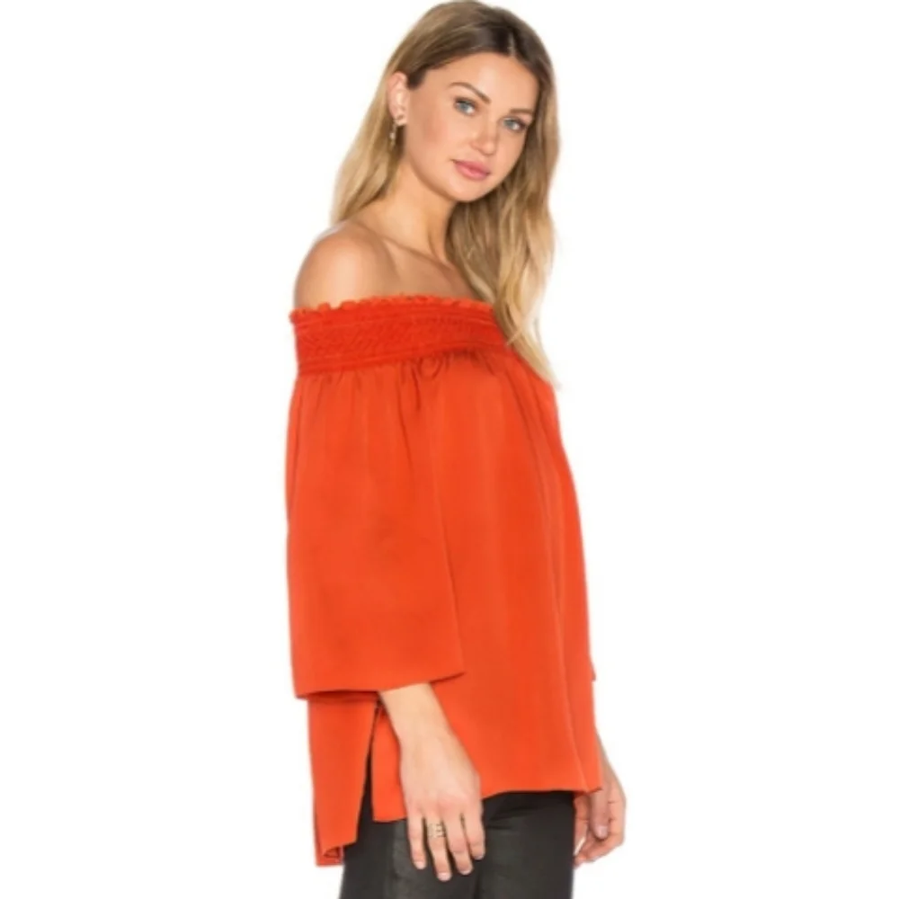 NWT Theory Elistaire off shoulder top size… - Picture 1 of 11